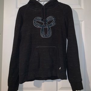 Black and teal aritzia hoodie